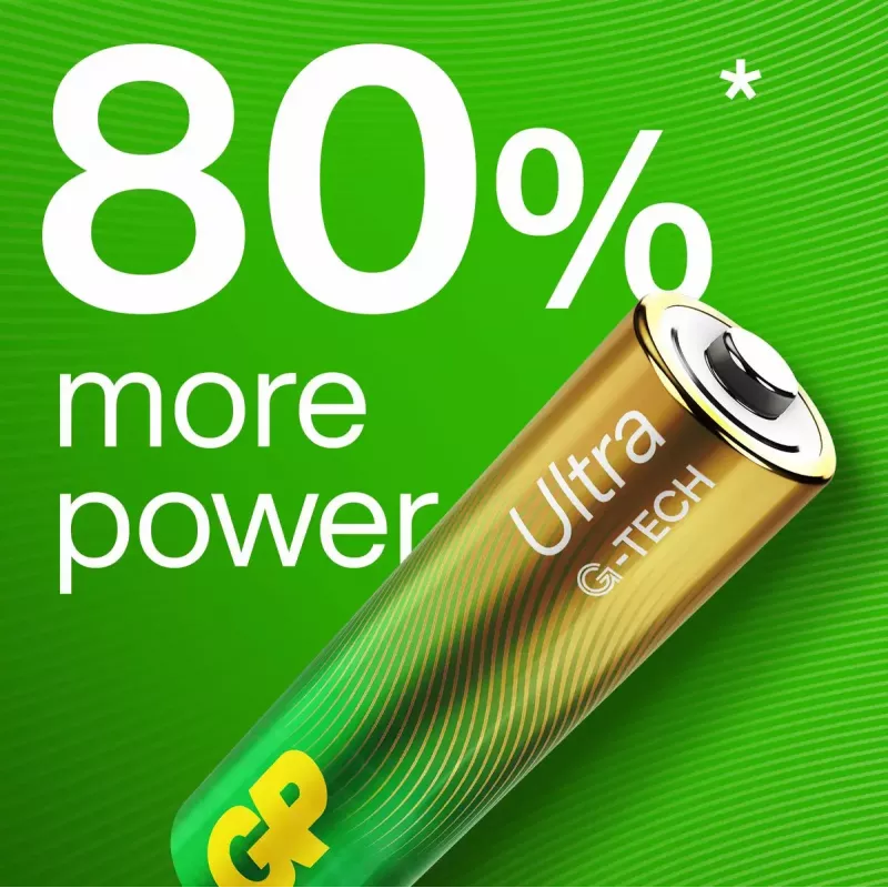 Single-use battery GP Batteries Ultra Alkaline GP15AU AA LR06 Alkaline 10 years storage life
