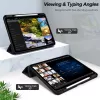eSTUFF ES68201400-BULK tablet case 32.8 cm (12.9 inch) Folio Black, Transparent