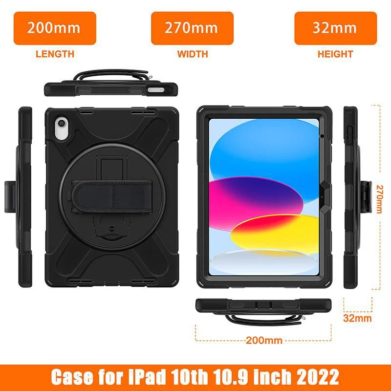 eSTUFF ES683300-BULK tablet case 27.7 cm (10.9 inch) Cover Black