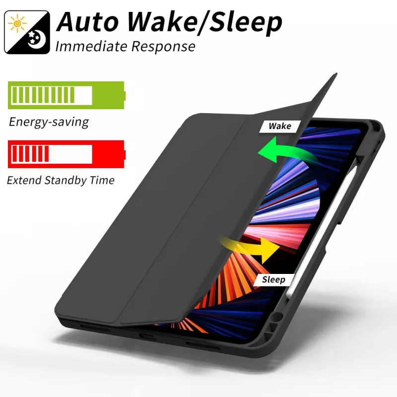 eSTUFF ES68201301-BULK tablet case 32.8 cm (12.9 inch) Folio Black