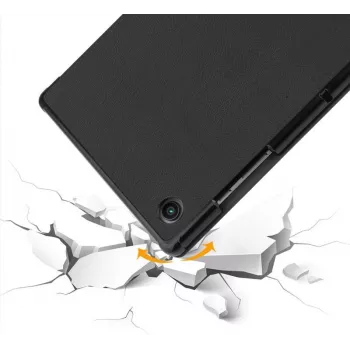 Folio Case eSTUFF for Samsung Galaxy Tab A8 10.5 Black 2 Stand Modes