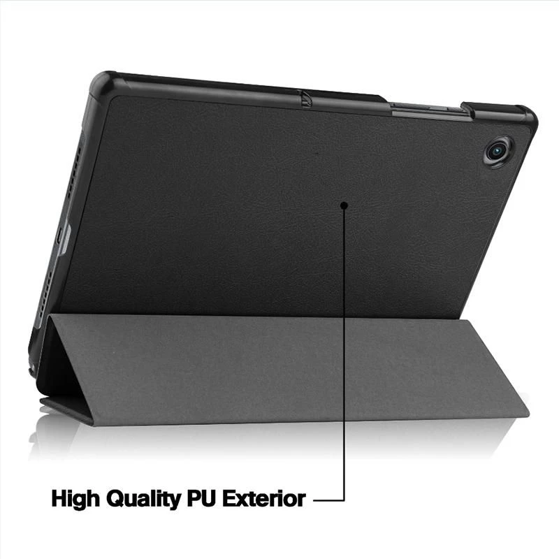 Folio Case eSTUFF for Samsung Galaxy Tab A8 10.5 Black 2 Stand Modes