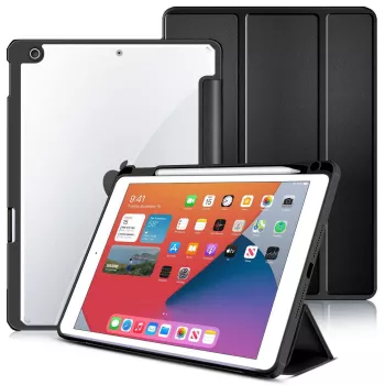 eSTUFF ES68200001-BULK tablet case 25.9 cm (10.2 inch) Folio Black, Transparent