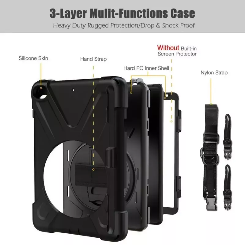 Cover eSTUFF AUSTIN Defender Case for iPad Mini 5/4 Black
