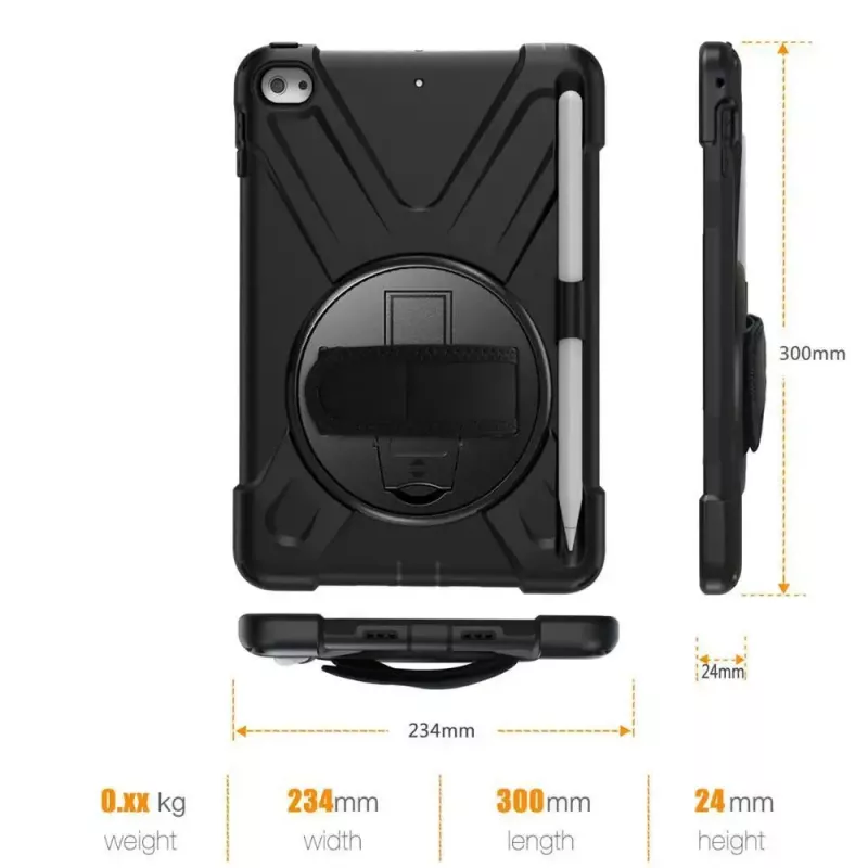 Cover eSTUFF AUSTIN Defender Case for iPad Mini 5/4 Black