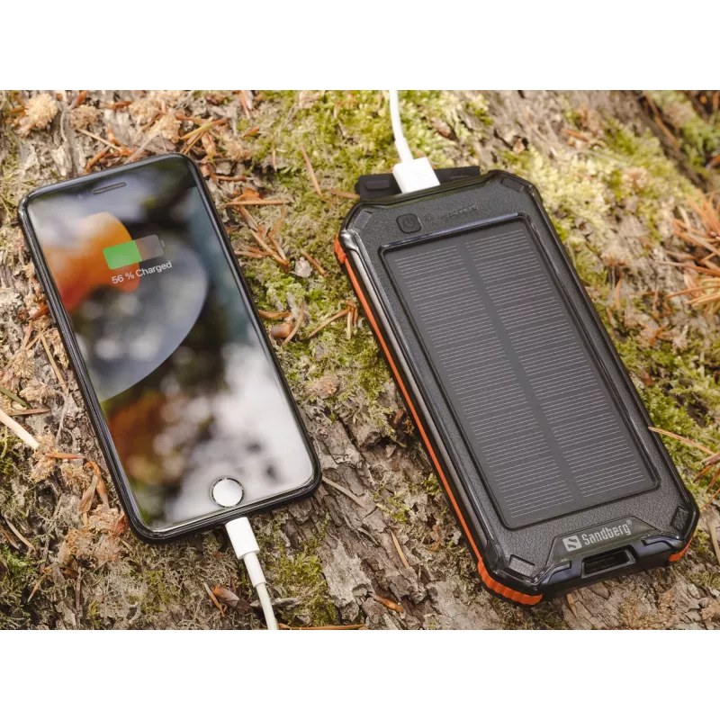 Powerbank Sandberg 3in1 Solar Powerbank 10000 10000 mAh 2A Black