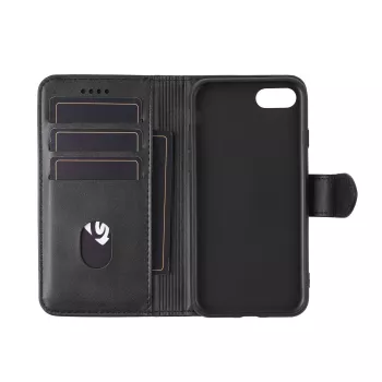 Wallet case eSTUFF ES67110001-BULK for iPhone SE 2022/2020 Black