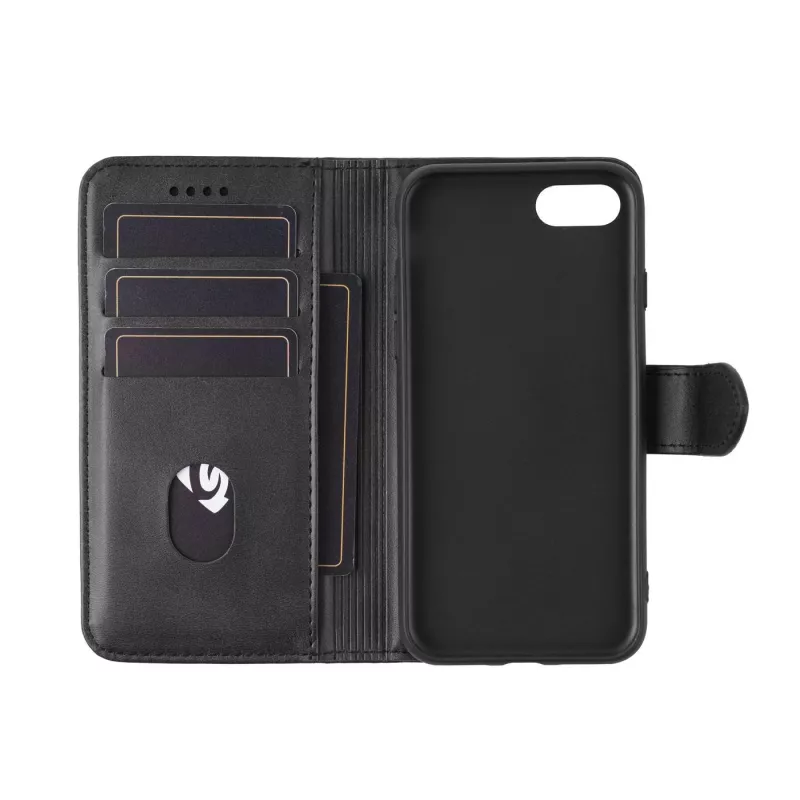 Wallet case eSTUFF ES67110001-BULK for iPhone SE 2022/2020 Black