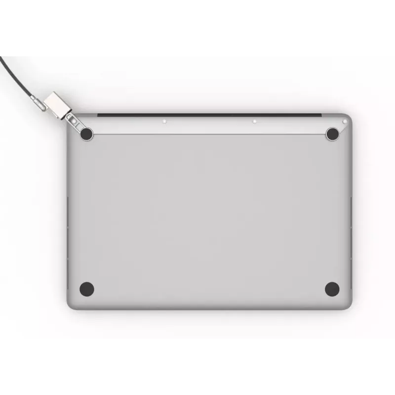 Cable lock Compulocks MBA11BRW — key lock, aluminium body, stainless steel cable, silver