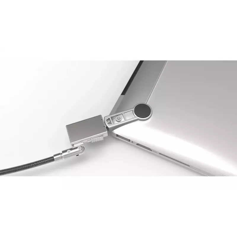 Cable lock Compulocks MBA11BRW — key lock, aluminium body, stainless steel cable, silver
