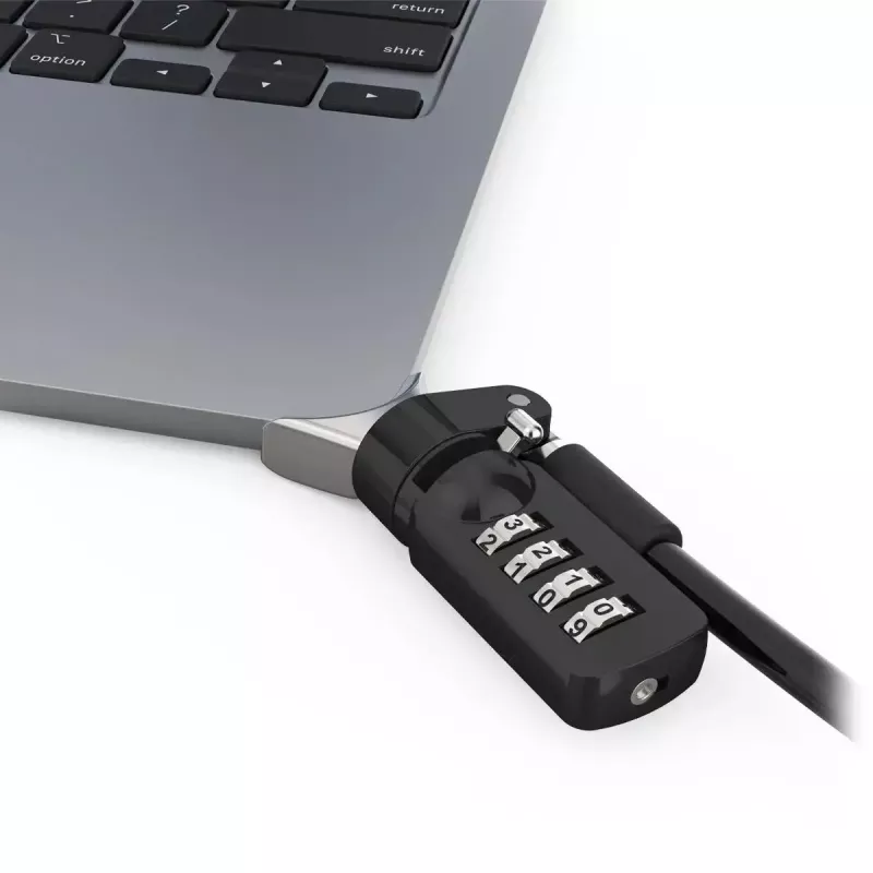 Compulocks Ledge for MacBook Air 13 inch M2 and M3 with Combination Lock Silver