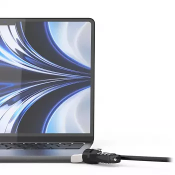 Compulocks Ledge for MacBook Air 13 inch M2 and M3 with Combination Lock Silver