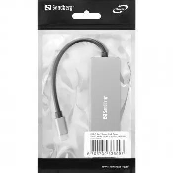 Sandberg USB-C 5in1 Travel Dock Saver Wired USB 3.2 Gen 1 100W