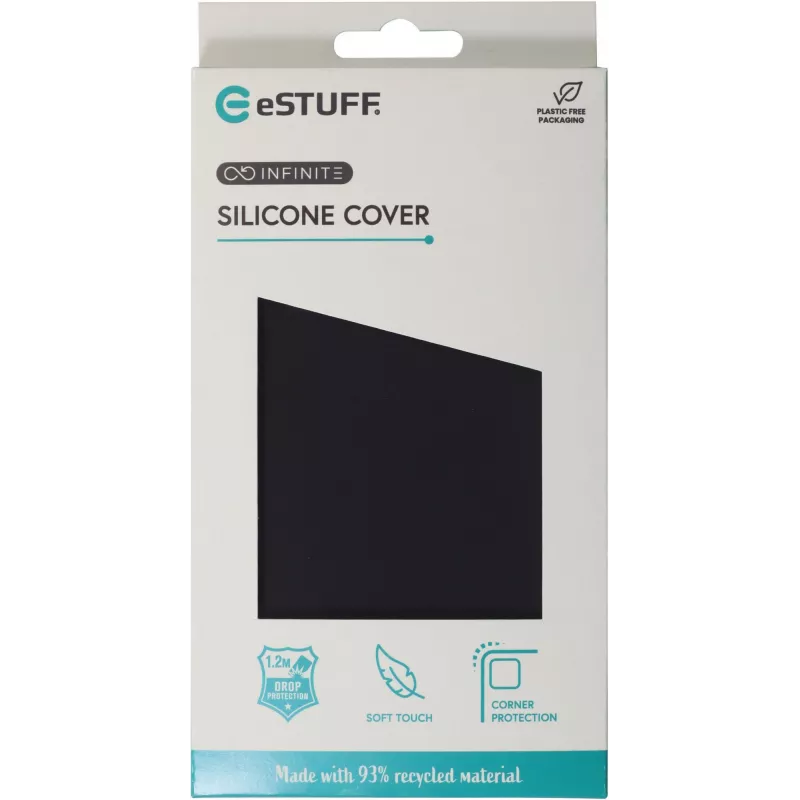 eSTUFF ES67120052 mobile phone case 16 cm (6.3 inch) Cover Black
