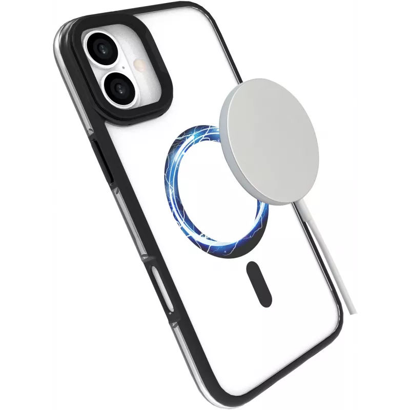 eSTUFF ES67141100 mobile phone case 15.5 cm (6.1 inch) Cover Transparent, Black