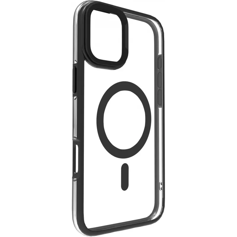 eSTUFF ES67141100 mobile phone case 15.5 cm (6.1 inch) Cover Transparent, Black