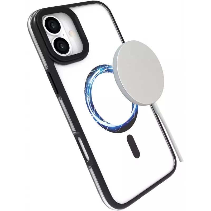 eSTUFF ES67141101 mobile phone case 17 cm (6.7 inch) Cover Transparent, Black