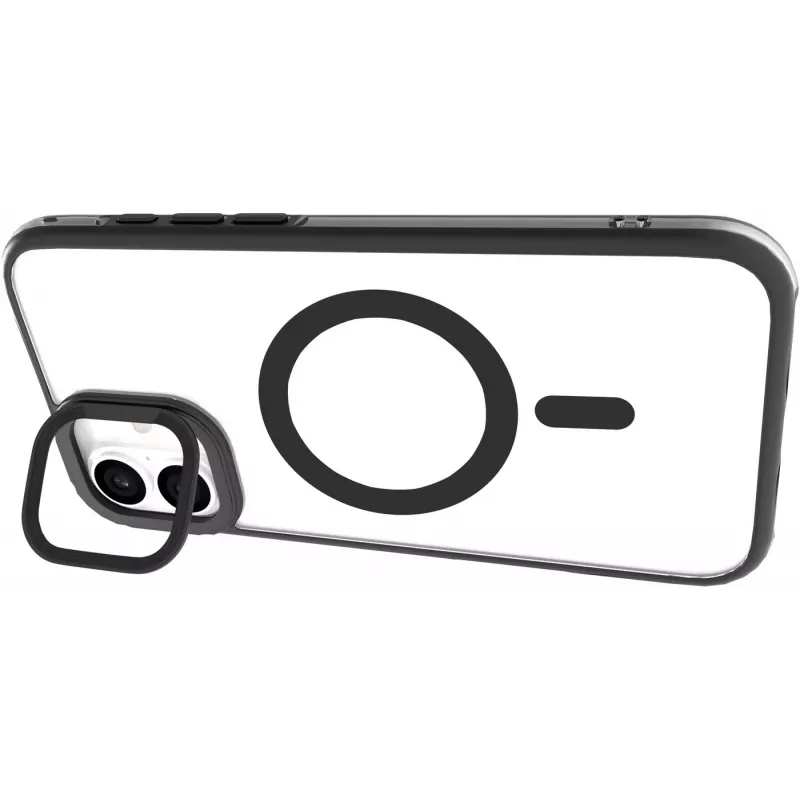 eSTUFF ES67141101 mobile phone case 17 cm (6.7 inch) Cover Transparent, Black