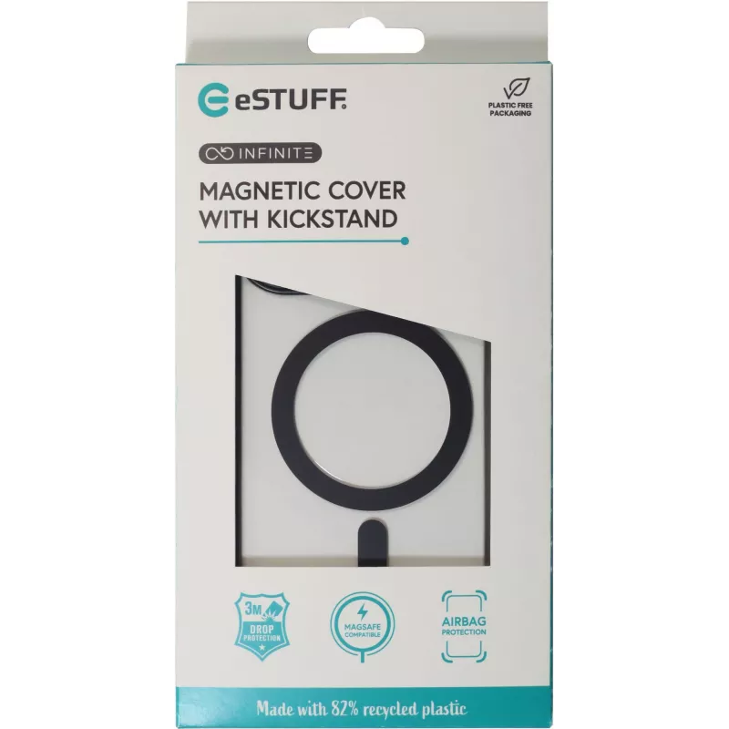 Cover eSTUFF ES67141102 iPhone 16 Pro 6.3 inch Transparent Black