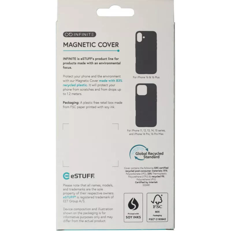 eSTUFF ES67160025 mobile phone case 15.5 cm (6.1 inch) Cover Brown