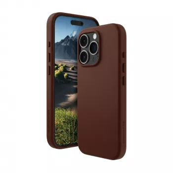 The dbramante1928 Roskilde Cover for iPhone 16 Pro in Dark Tan combines timeless elegance with modern functionality