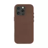 The dbramante1928 Roskilde Cover for iPhone 16 Pro in Dark Tan combines timeless elegance with modern functionality