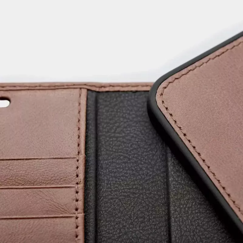 Wallet case Trunk TR-WA1254-BRW for iPhone 12 mini Brown