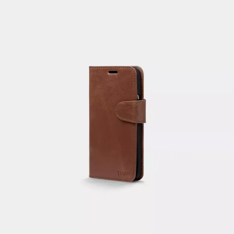 Wallet case Trunk TR-WA1254-BRW for iPhone 12 mini Brown
