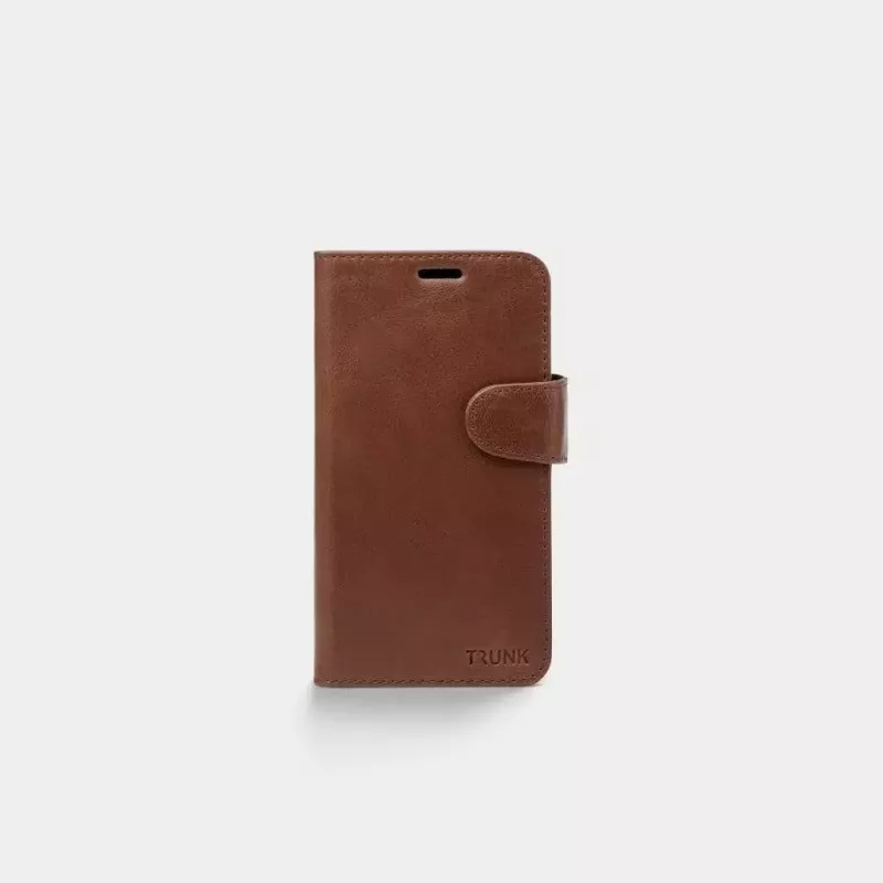 Wallet case Trunk TR-WA1254-BRW for iPhone 12 mini Brown