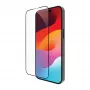 dbramante1928 eco-shield iPhone 15 Plus Transparent Black Edge Tempered Glass Screen Protector