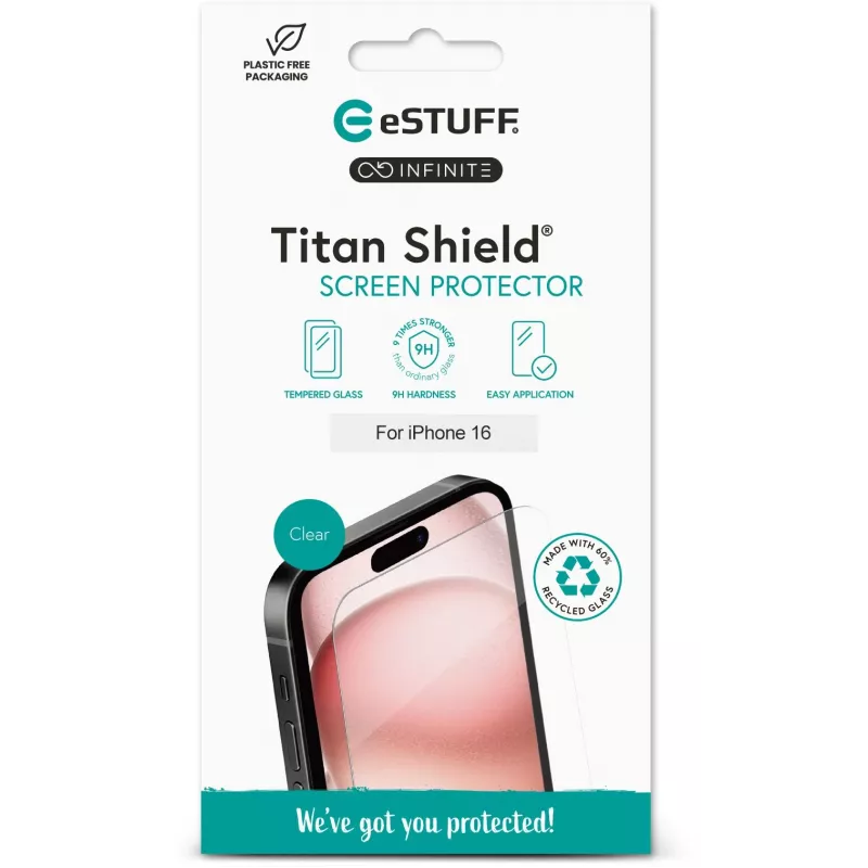 eSTUFF ES501420 mobile phone screen/back protector Clear screen protector Apple 1 pc(s)