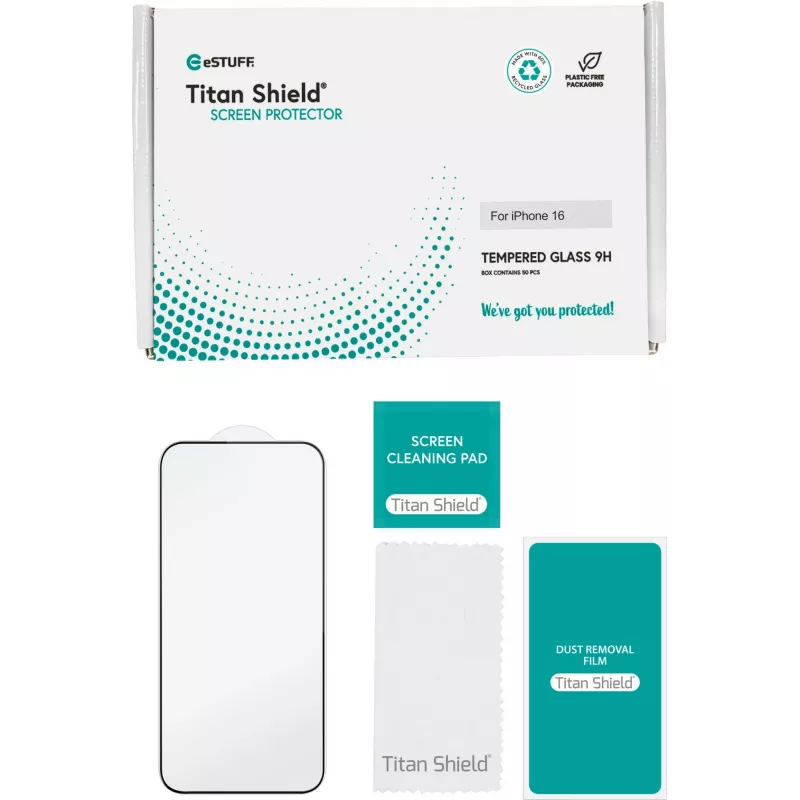 eSTUFF ES501421-50BULK mobile phone screen/back protector Clear screen protector Apple 50 pc(s)