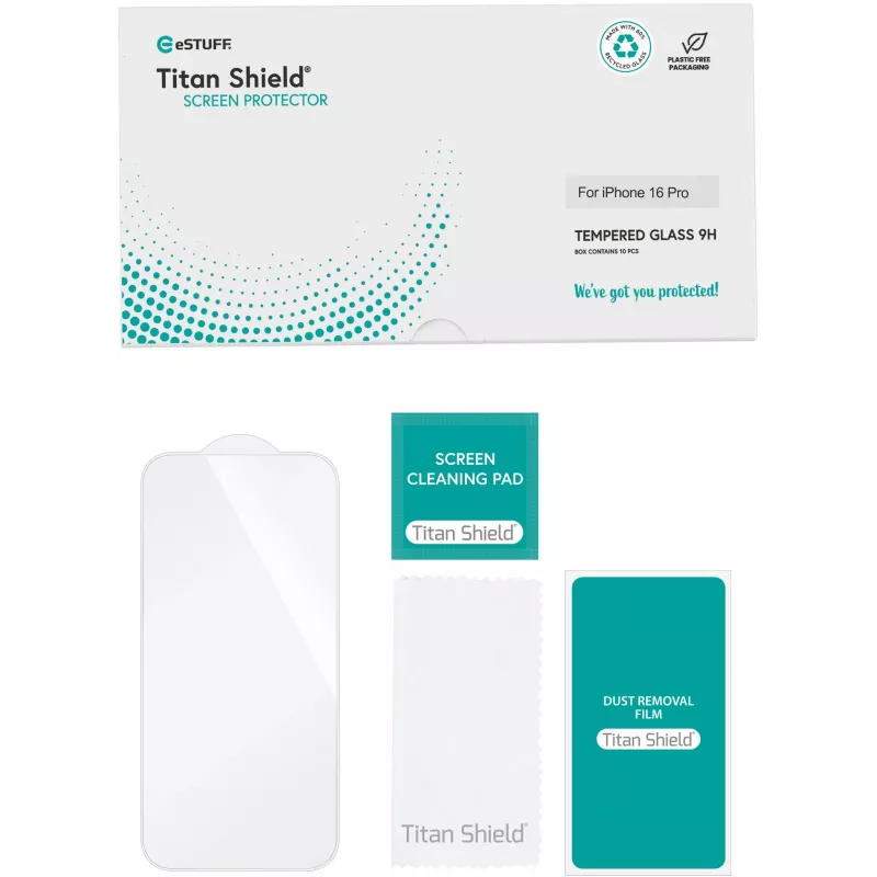 eSTUFF ES501422-10BULK mobile phone screen/back protector Clear screen protector Apple 10 pc(s)