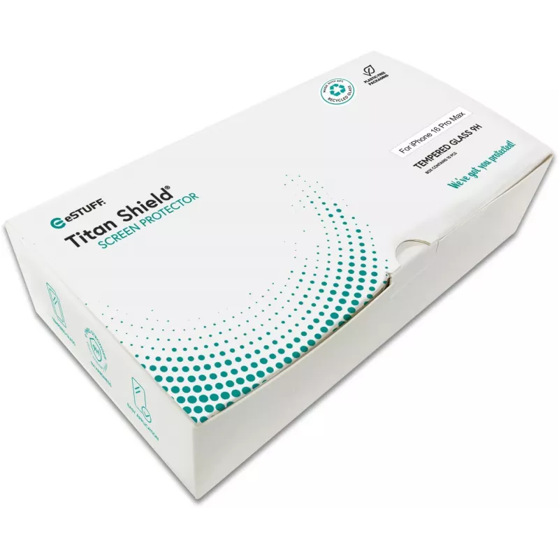 Clear screen protector eSTUFF ES501426-10BULK Apple iPhone 16 Pro Max Scratch resistant Shatterproof