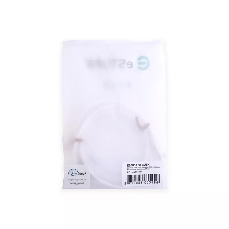 eSTUFF ES605170-BULK USB cable USB 2.0 1 m USB C USB A White