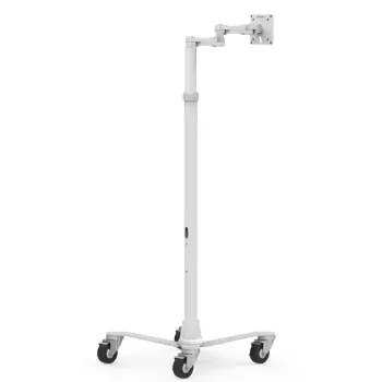Medical Rolling Cart Compulocks MCRSTDEXW VESA Compatible White