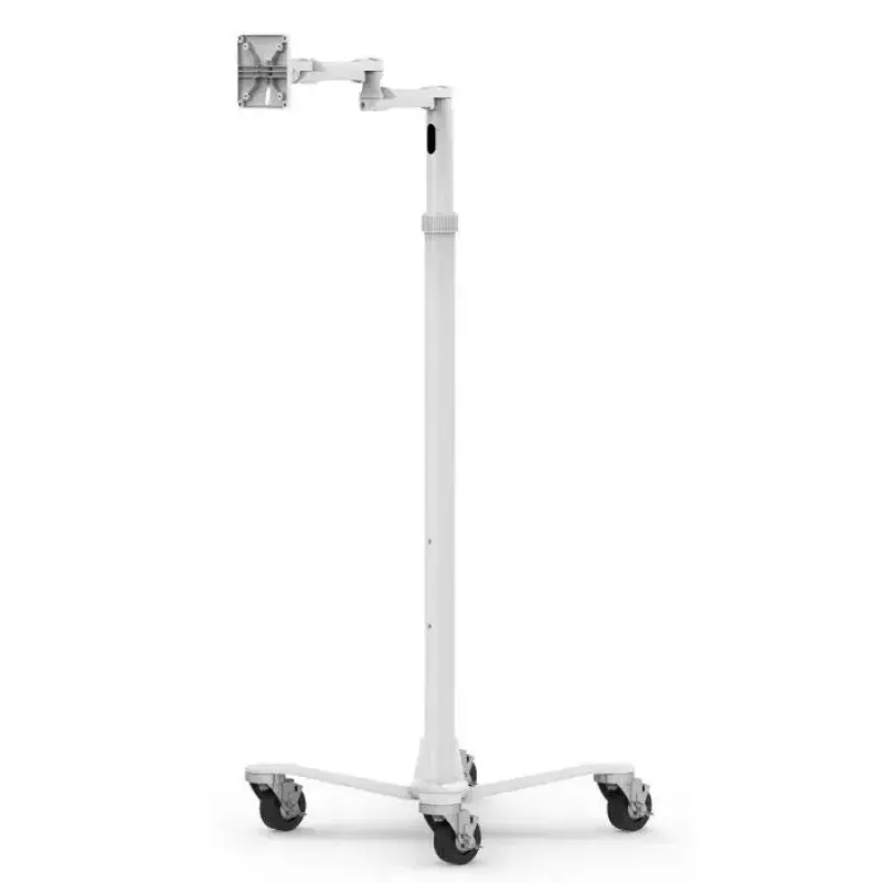 Medical Rolling Cart Compulocks MCRSTDEXW VESA Compatible White