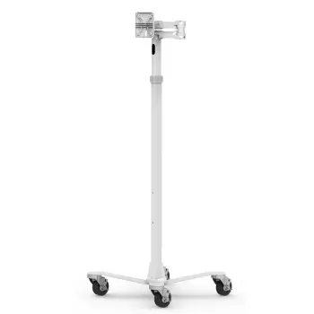 Medical Rolling Cart Compulocks MCRSTDEXW VESA Compatible White