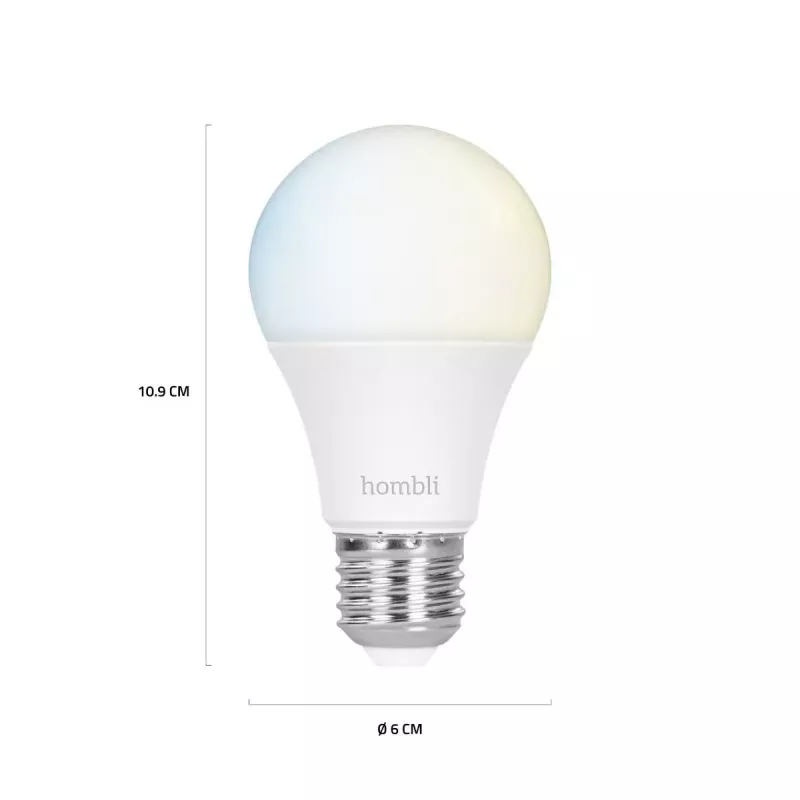 Smart bulb Hombli E27 9W Wi-Fi White