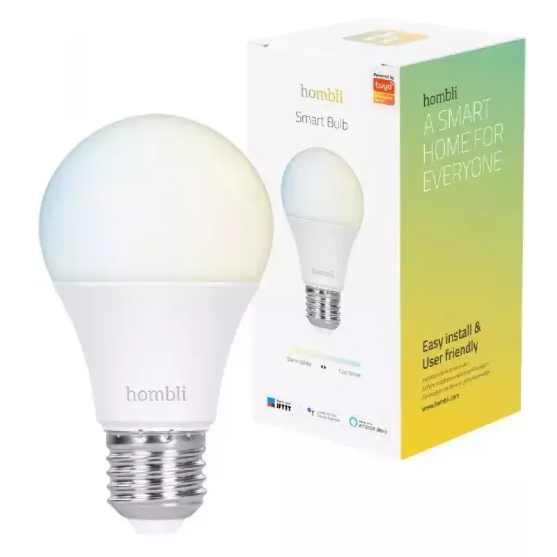 Smart bulb Hombli E27 9W Wi-Fi White