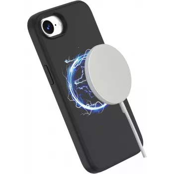 Magnetic Cover eSTUFF INFINITE GRS ROME for iPhone 16e Black