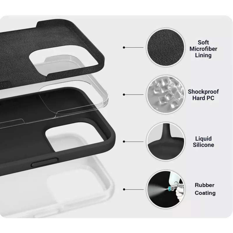 eSTUFF ES67150056-BULK mobile phone case 16.8 cm (6.6 inch) Cover Black