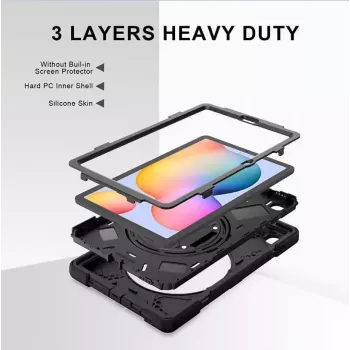 Cover eSTUFF AUSTIN Defender Case for Samsung Galaxy Tab S6 Lite 2022/2020 Black