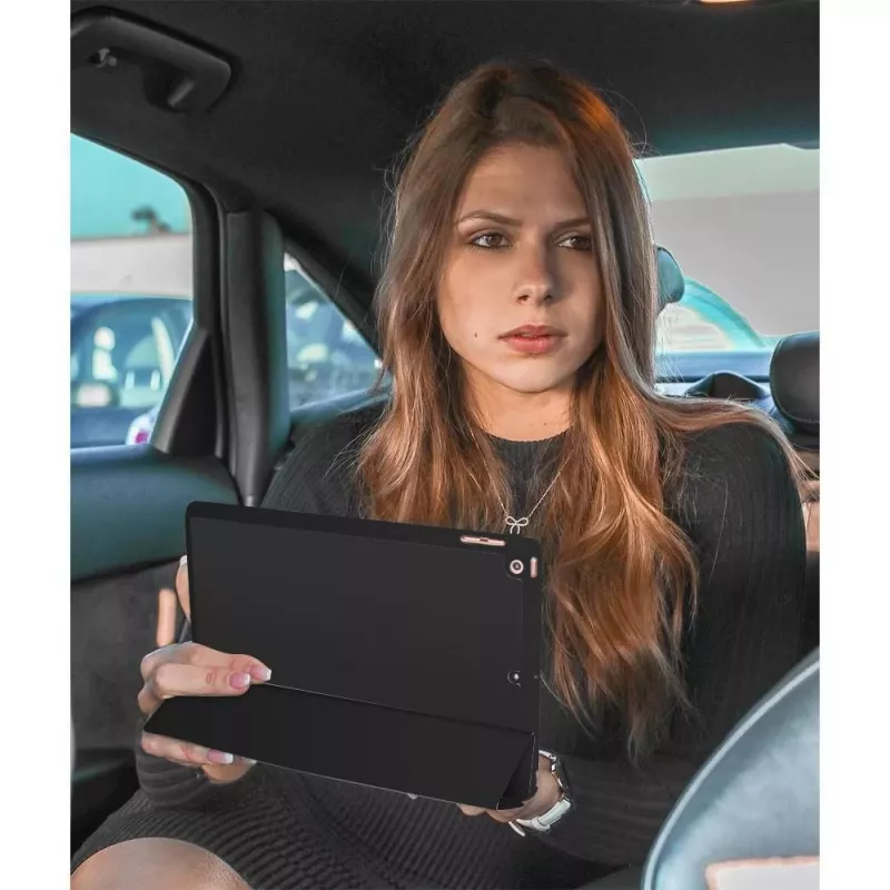 eSTUFF SEATTLE Pencil Case for iPad Air 5/4 10.9 2022/2020 - Black PU leather
