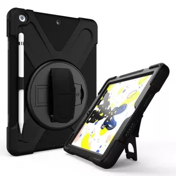 Cover eSTUFF CHICAGO Full Body Defender Case for iPad 10.2 Black