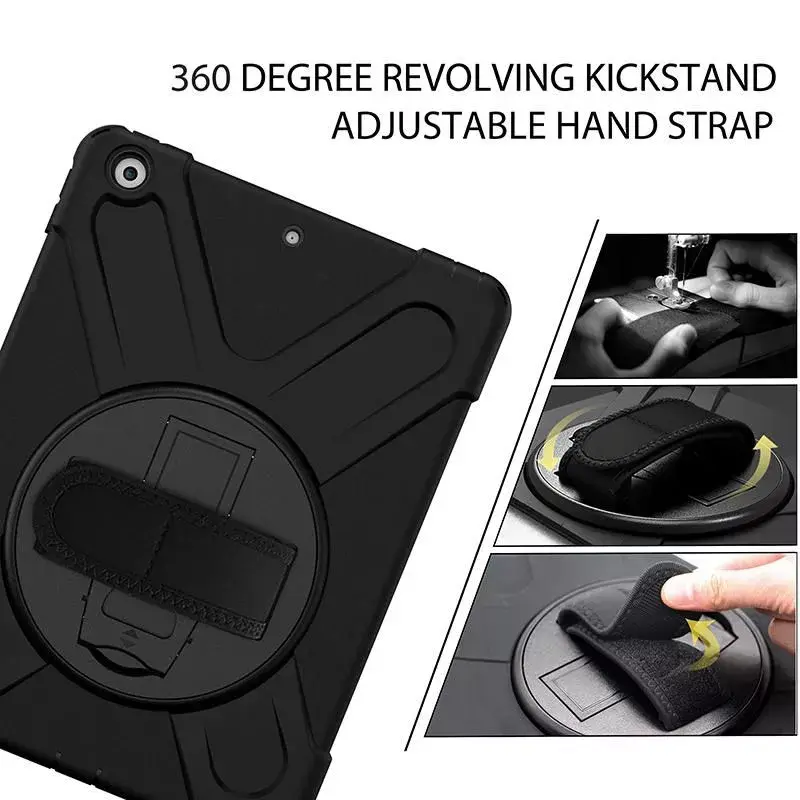 Cover eSTUFF CHICAGO Full Body Defender Case for iPad 10.2 Black