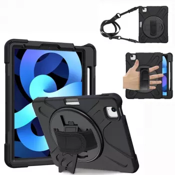 eSTUFF AUSTIN Defender Case for iPad Pro 11 2022/2020/2018/Air 5/4 10.9 - Black
