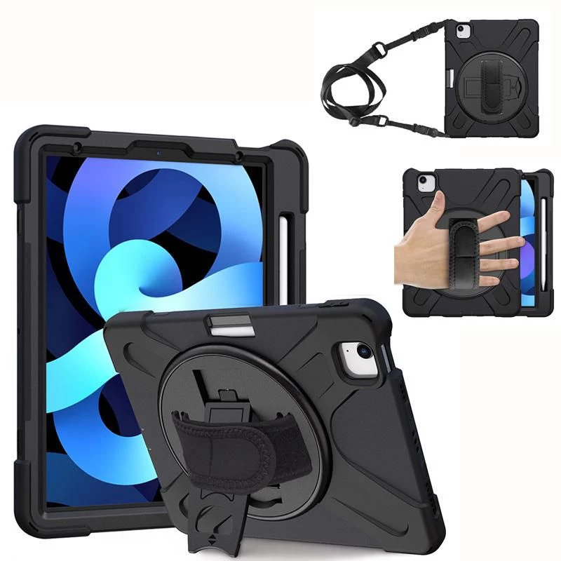 eSTUFF AUSTIN Defender Case for iPad Pro 11 2022/2020/2018/Air 5/4 10.9 - Black