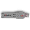Port blocker key Lindy USB Type A Port Blocker Key Pink