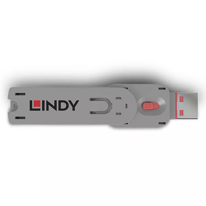 Port blocker key Lindy USB Type A Port Blocker Key Pink